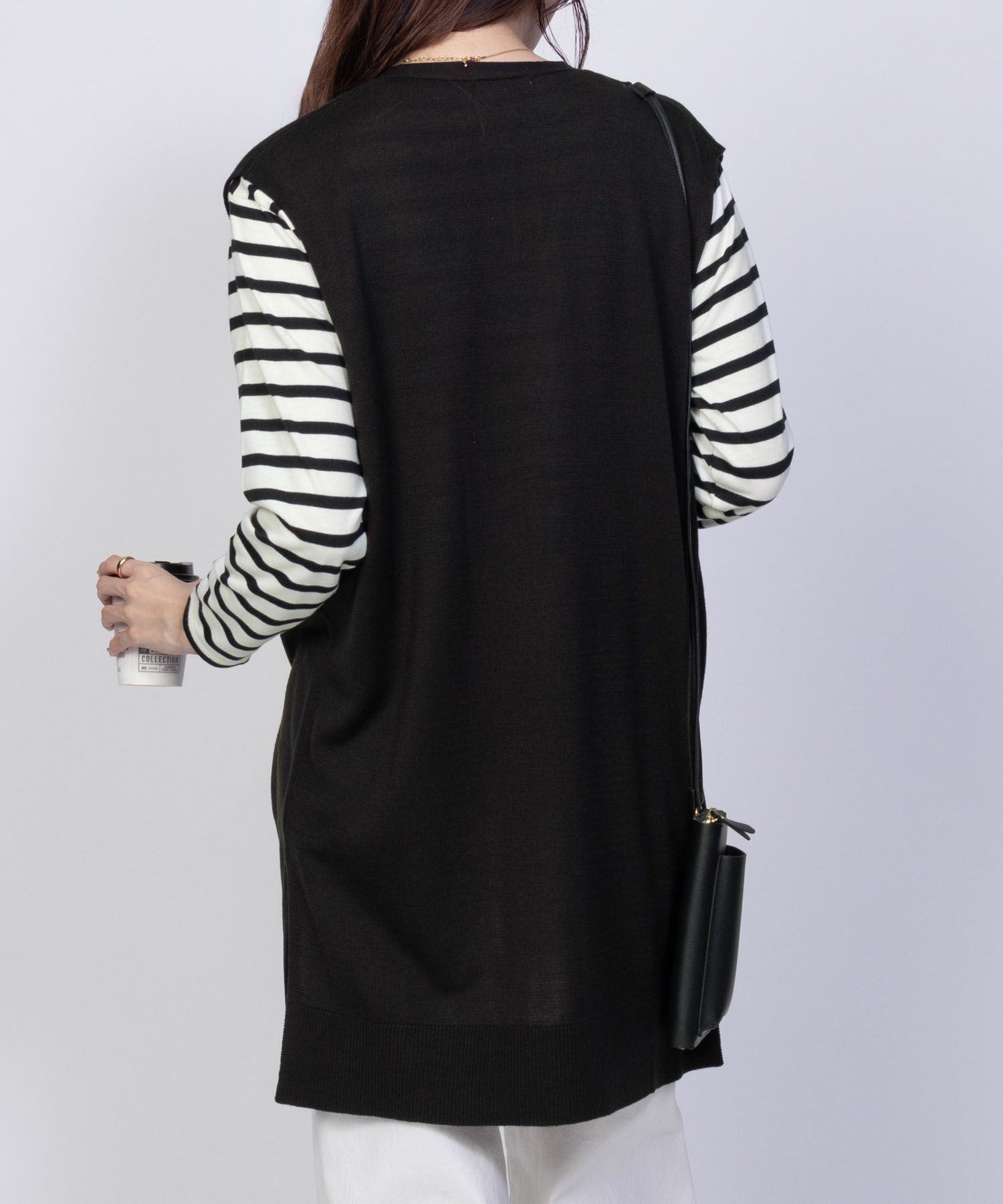 NAVY ロングジレアンサンブル レディース