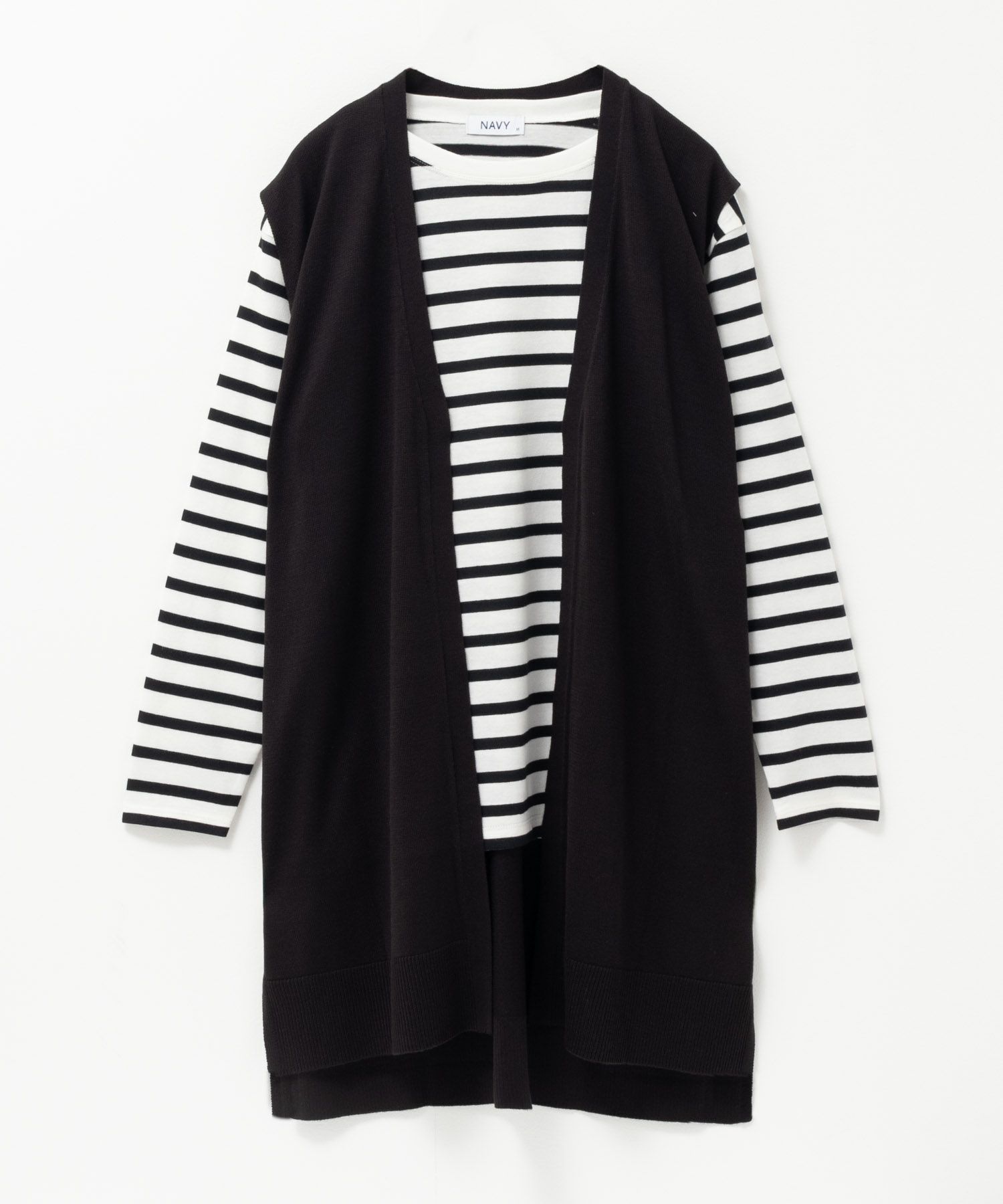 NAVY ロングジレアンサンブル レディース