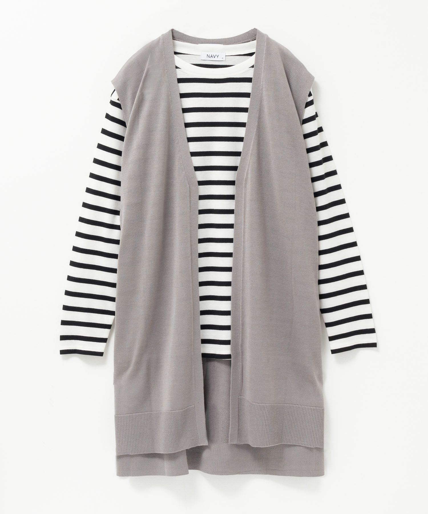 NAVY ロングジレアンサンブル レディース