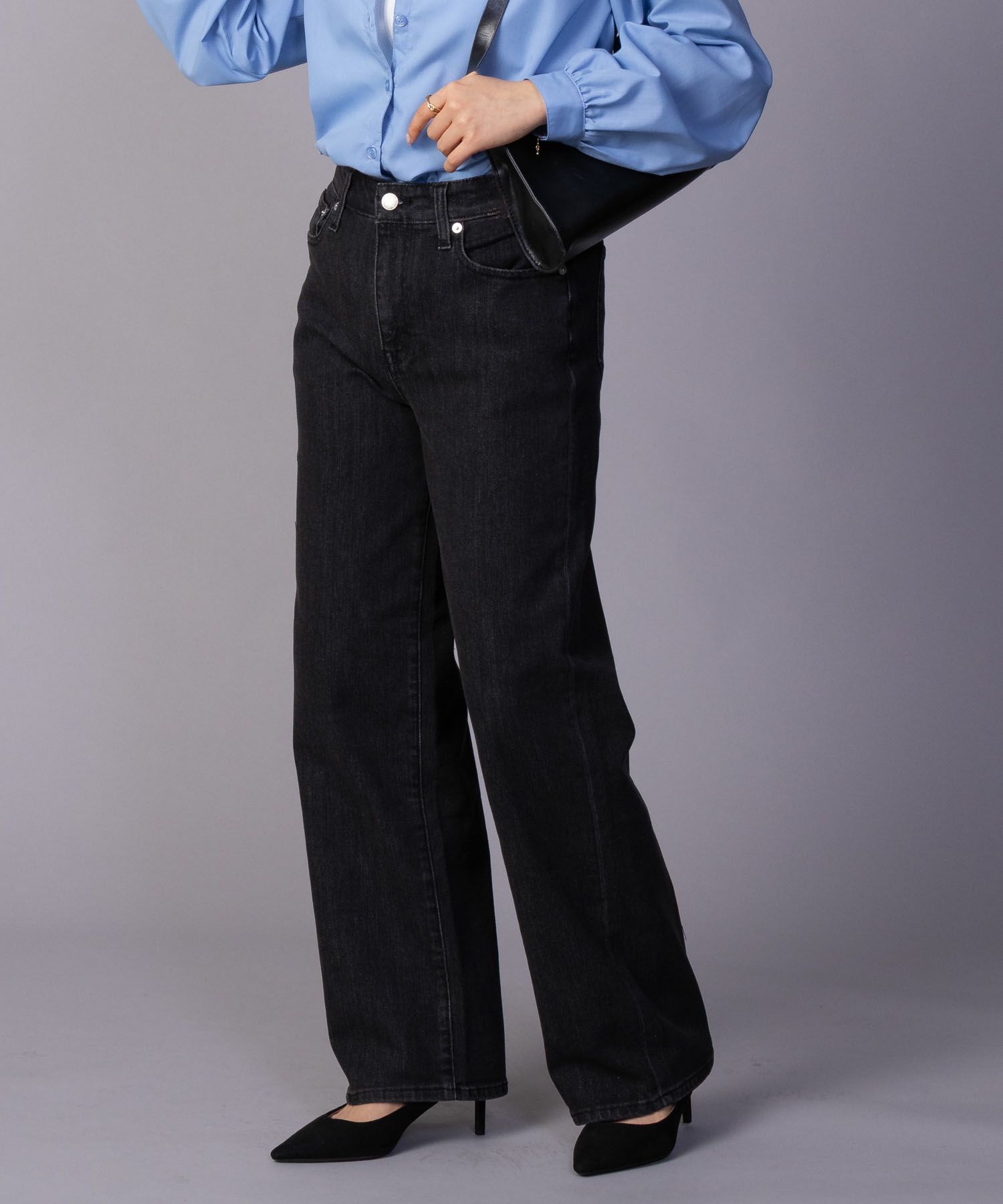 nAvy 毎日はきたくなるデニム「マイデニ」 ワイドパンツ レディース商品画像-5