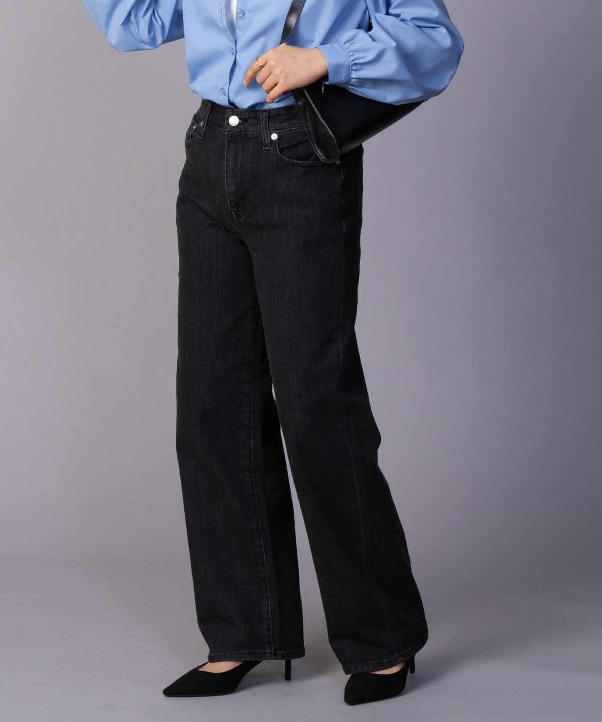 AVY 毎日はきたくなるデニム「マイデニ」 ワイドパンツ レディース