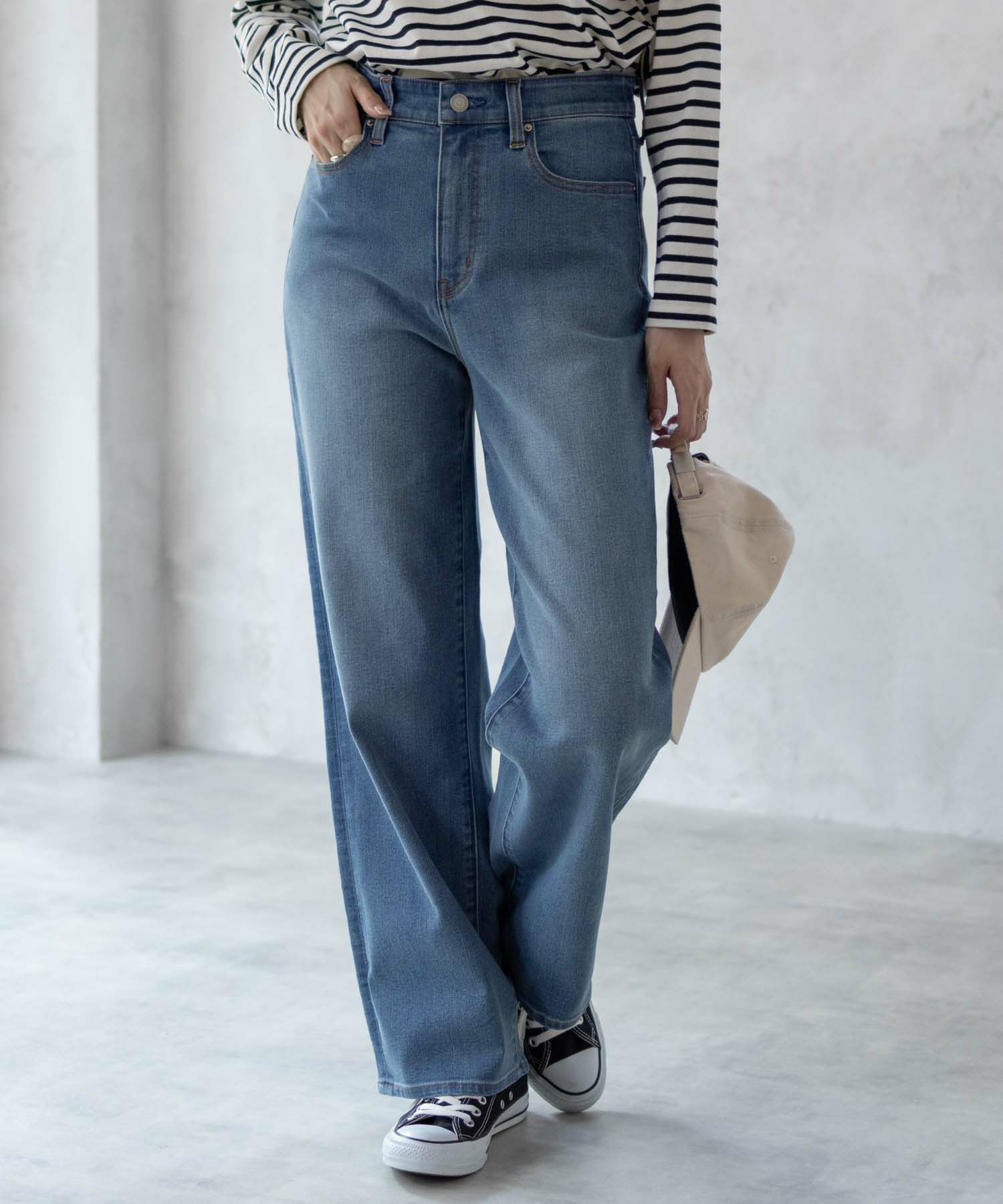 nAvy 毎日はきたくなるデニム「マイデニ」 ワイドパンツ レディース 