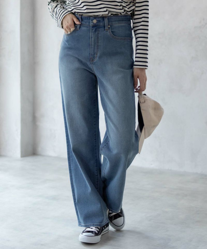 nAvy 毎日はきたくなるデニム「マイデニ」 ワイドパンツ レディース商品画像-18