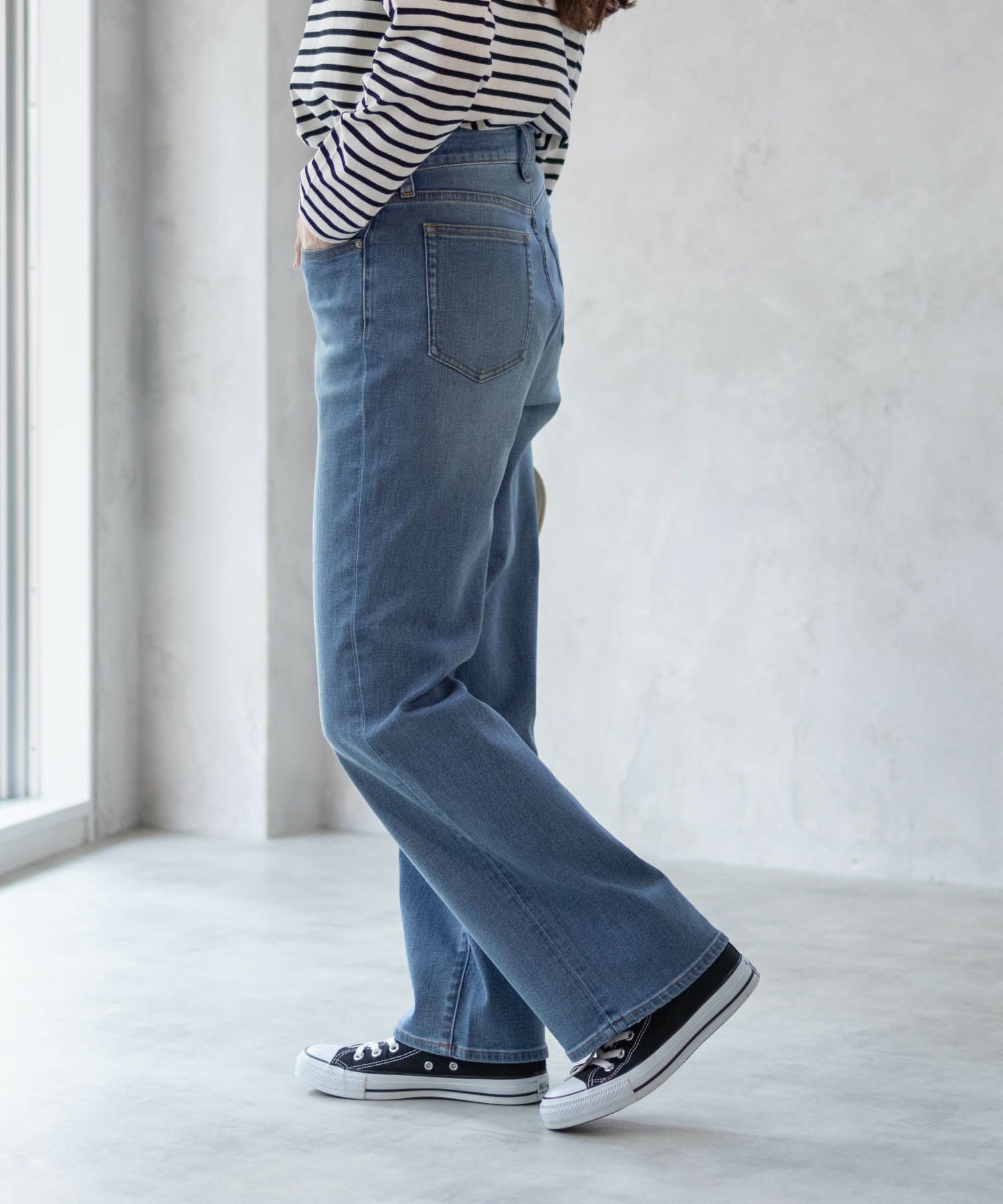 nAvy 毎日はきたくなるデニム「マイデニ」 ワイドパンツ レディース商品画像-19