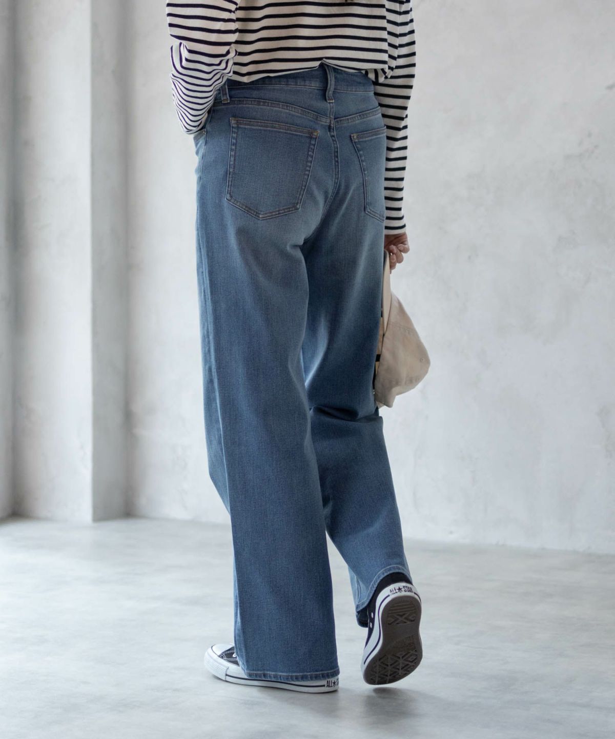 AVY 毎日はきたくなるデニム「マイデニ」 ワイドパンツ レディース