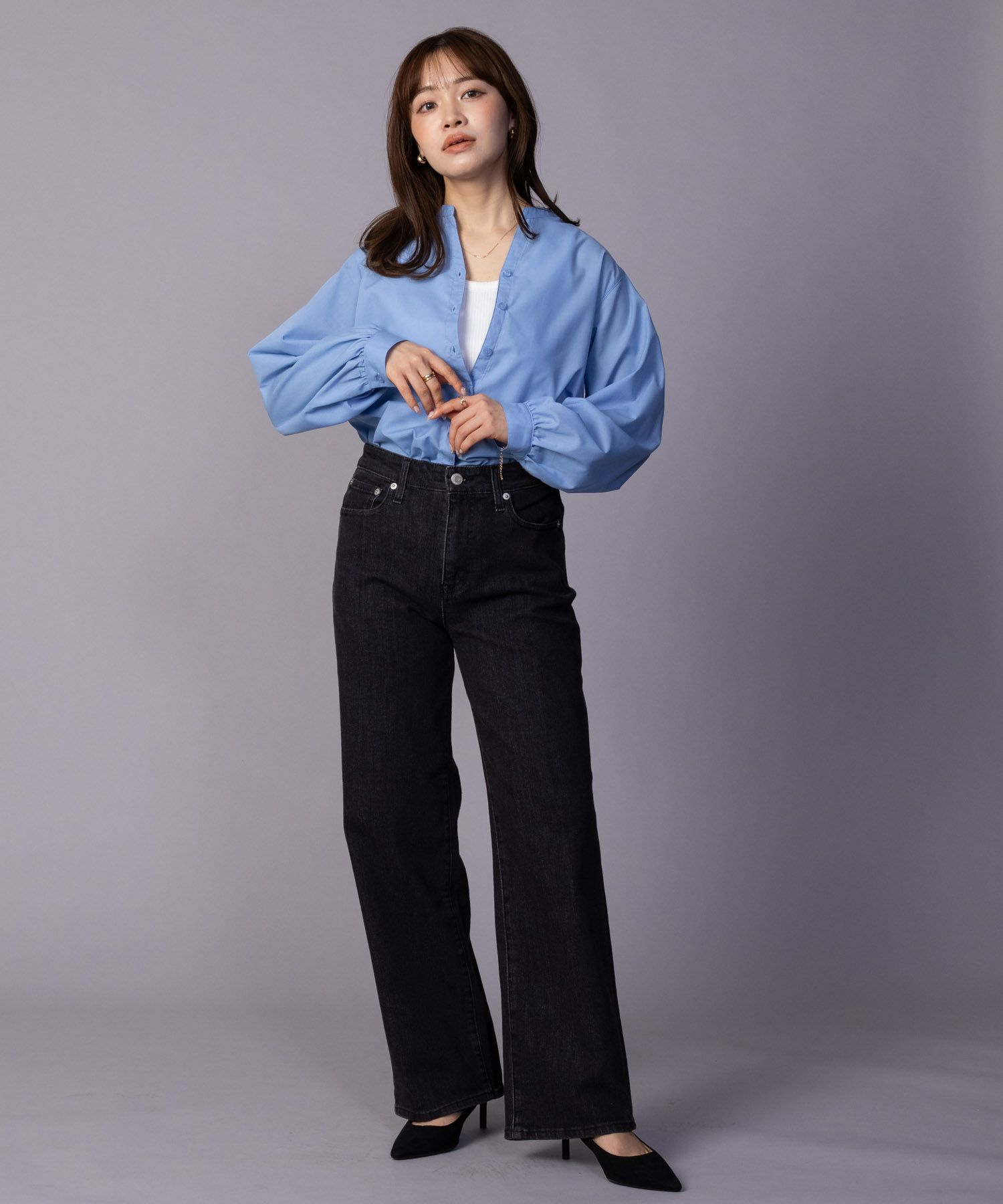 nAvy 毎日はきたくなるデニム「マイデニ」 ワイドパンツ レディース商品画像-38