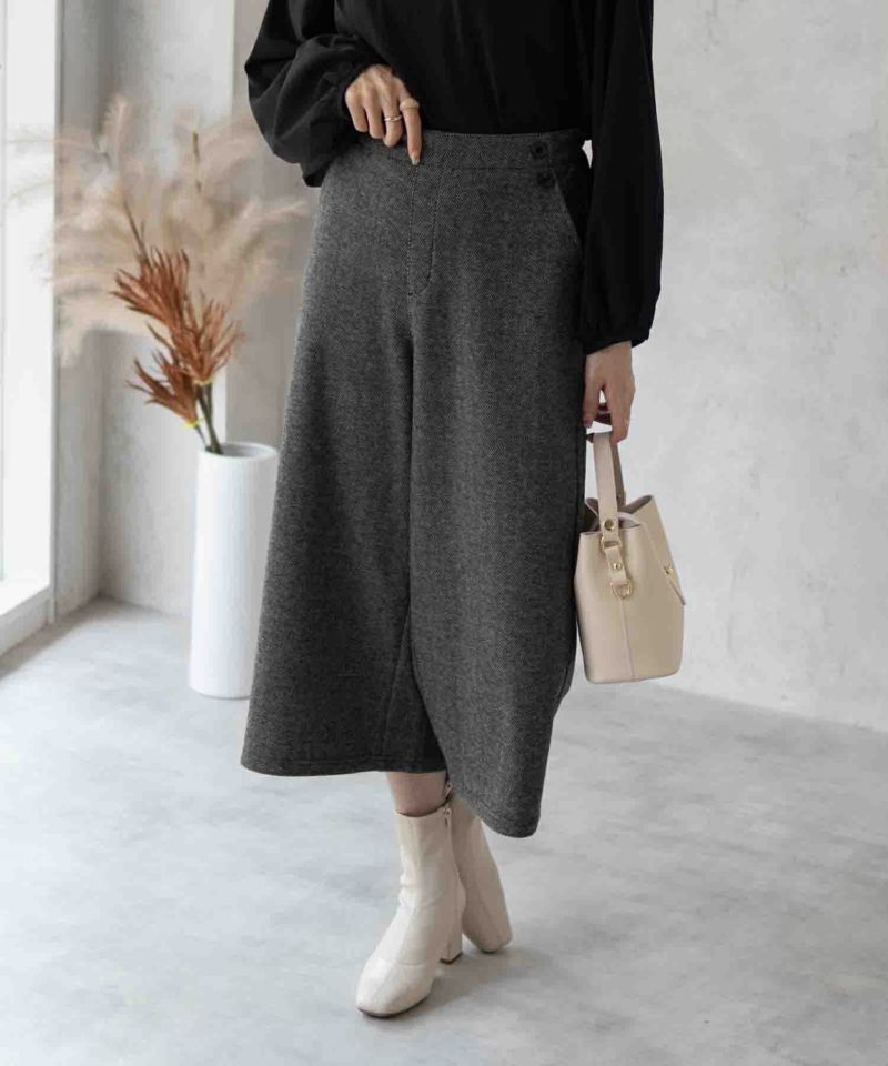 Howdy Marie ニットワイドクロップドパンツ レディース商品画像-3