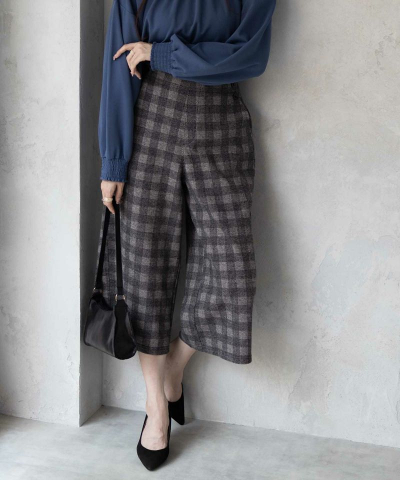 Howdy Marie ニットワイドクロップドパンツ レディース商品画像-6