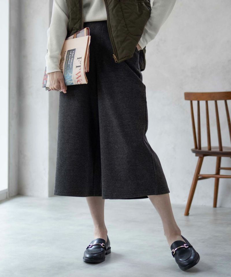 Howdy Marie ニットワイドクロップドパンツ レディース商品画像-7