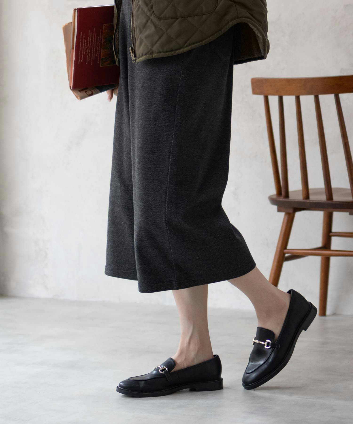 Howdy Marie  ニットワイドクロップドパンツ レディース商品サムネイル-8