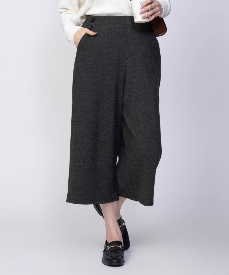 Howdy Marie ニットワイドクロップドパンツ レディース商品画像-11