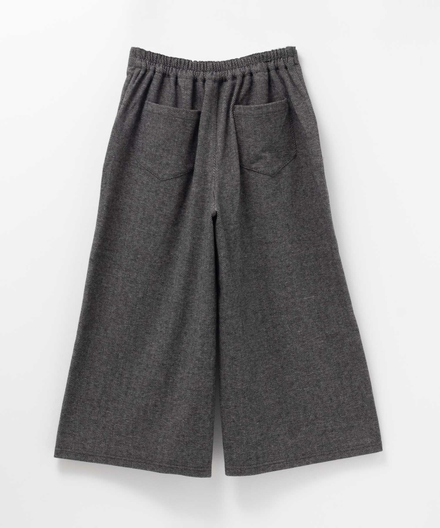 Howdy Marie ニットワイドクロップドパンツ レディース