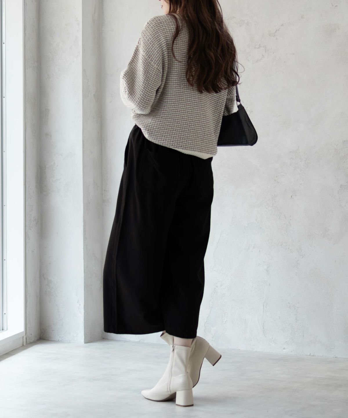 Howdy Marie TRワイドクロップドパンツ レディース