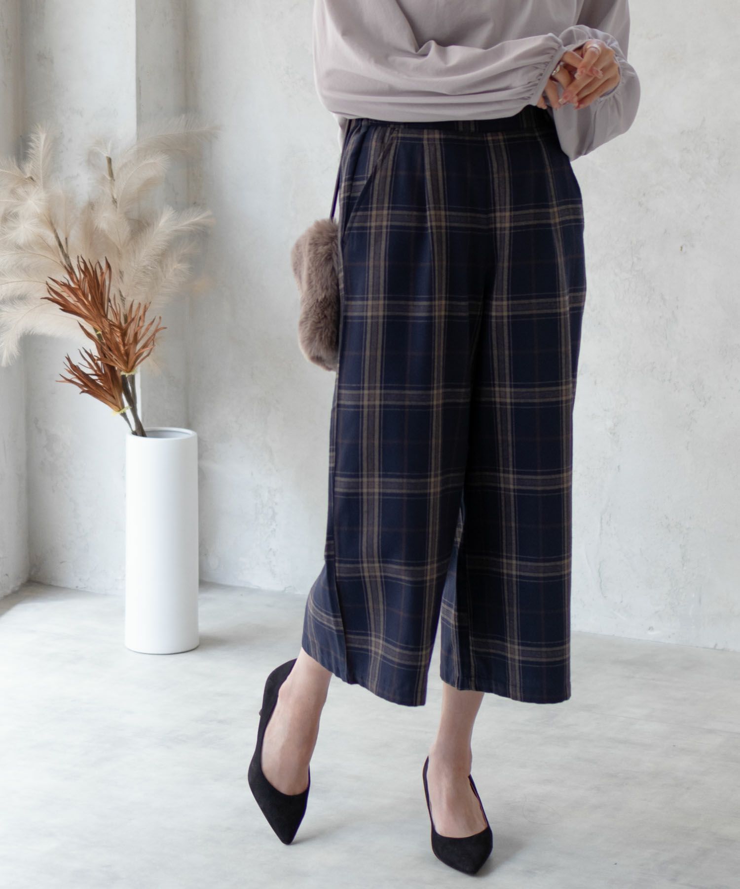 Howdy Marie  TRワイドクロップドパンツ レディース商品サムネイル-7