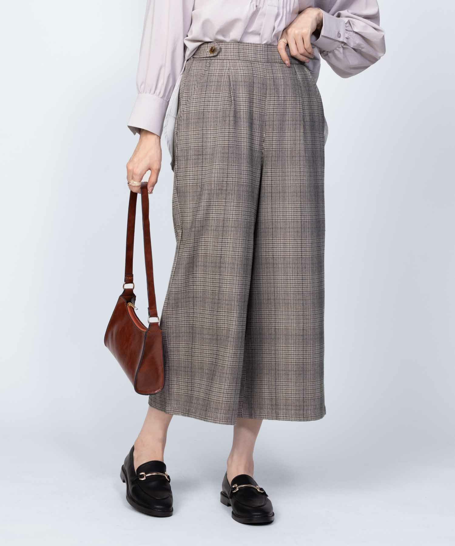 Howdy Marie TRワイドクロップドパンツ レディース