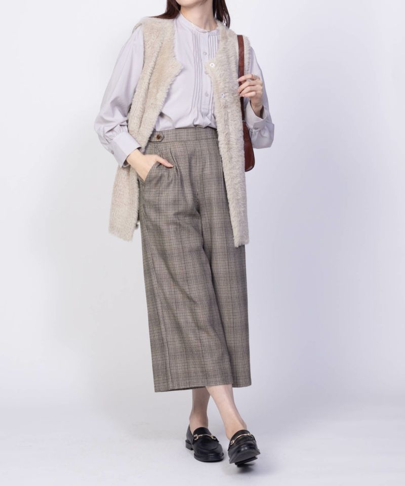 Howdy Marie TRワイドクロップドパンツ レディース商品画像-11