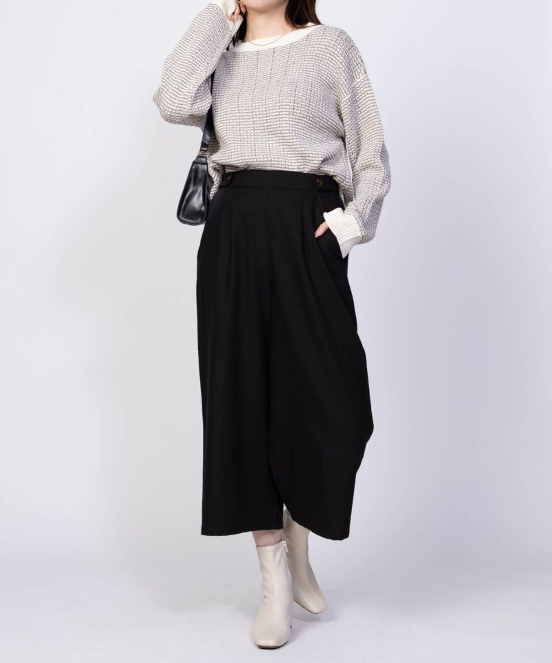 Howdy Marie  TRワイドクロップドパンツ レディース商品画像-12