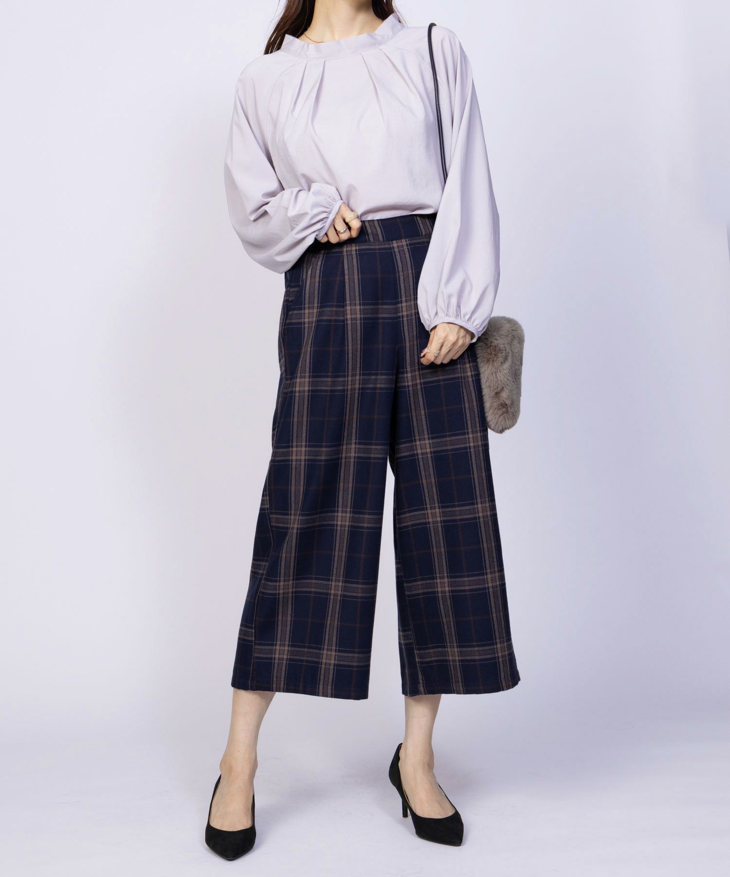 Howdy Marie  TRワイドクロップドパンツ レディース商品画像-13