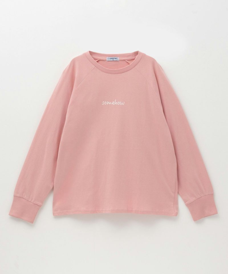 T-GRAPHICS  ラグランロゴ長袖Tシャツ キッズ ネコポス 対応商品商品画像-1