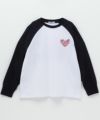 T-GRAPHICS かすれラグラン長袖Tシャツ キッズ ネコポス 対応商品