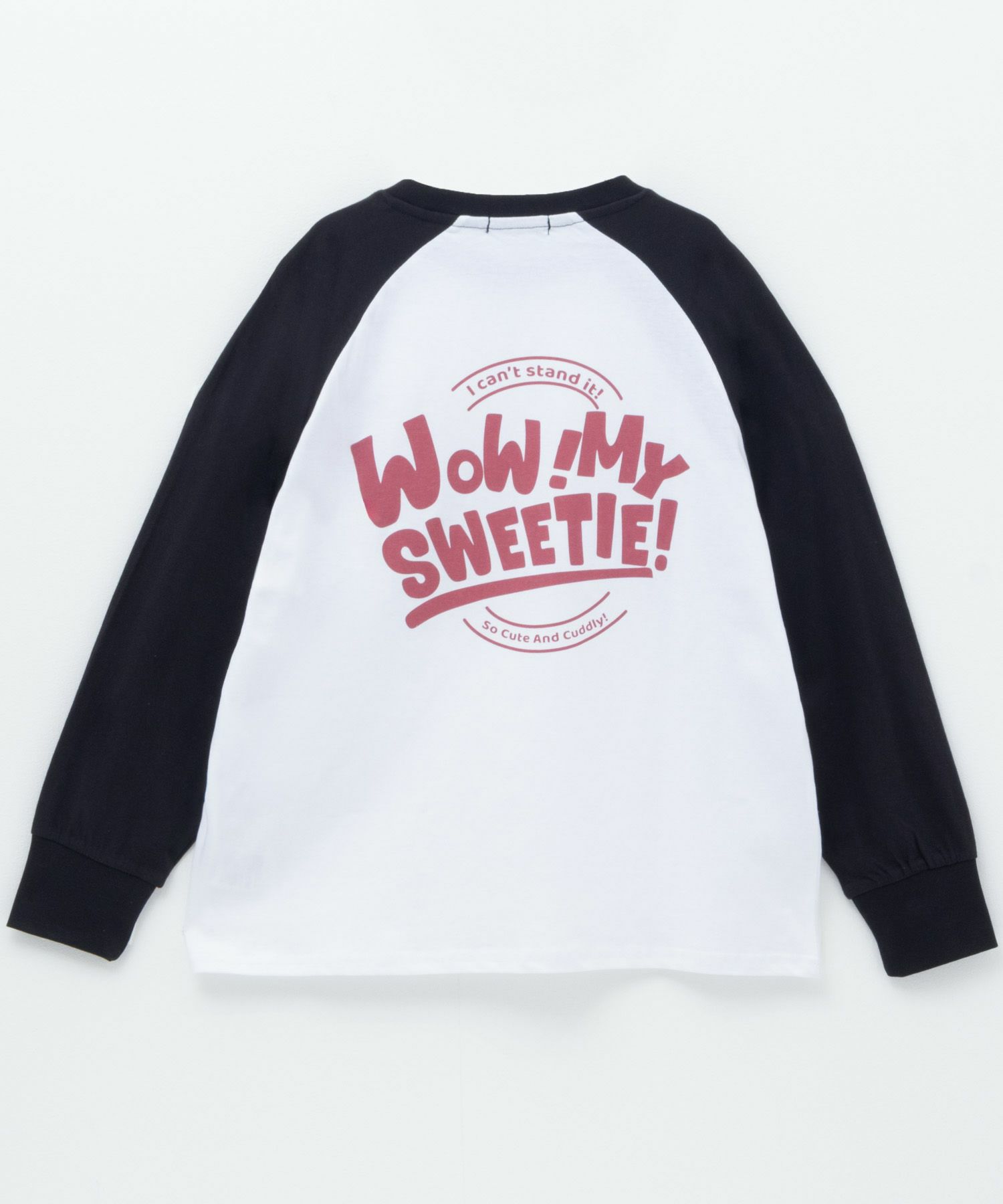 T-GRAPHICS かすれラグラン長袖Tシャツ キッズ ネコポス 対応商品