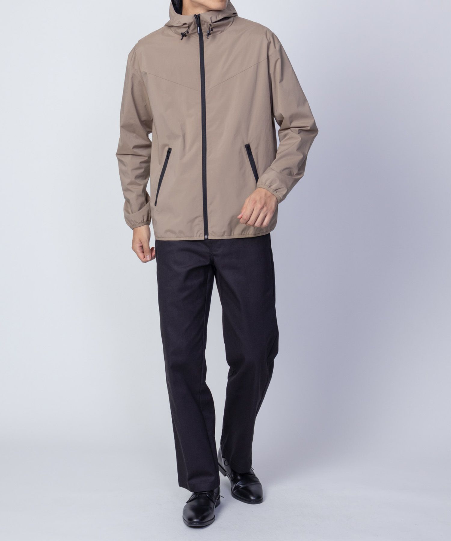 NAVY SOLOTEX(R)使用 裏メッシュフードジャケット メンズ