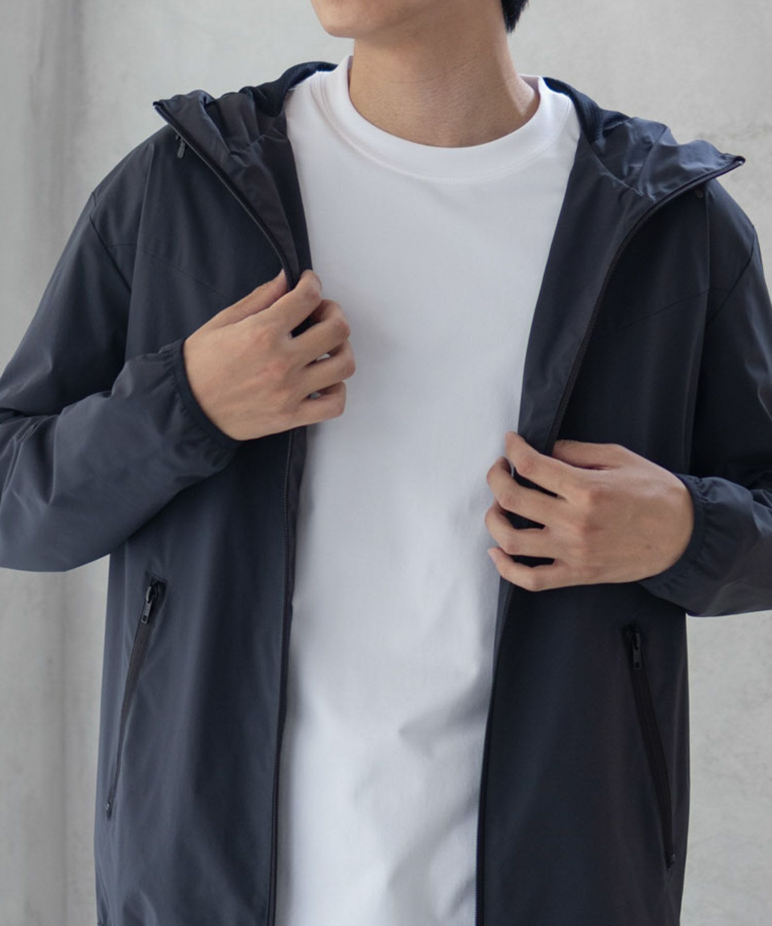 NAVY シャットアウター SOLOTEX(R)使用 裏メッシュフードジャケット メンズ商品サムネイル-30