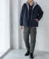 NAVY シャットアウター SOLOTEX(R)使用 裏シャギースタンドジャケット メンズ商品サムネイル-4