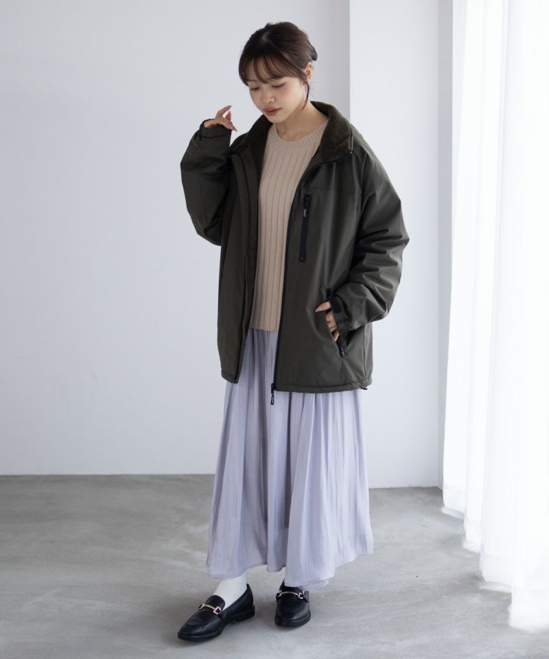 NAVY シャットアウター SOLOTEX(R)使用 裏シャギースタンドジャケット メンズ商品画像-12