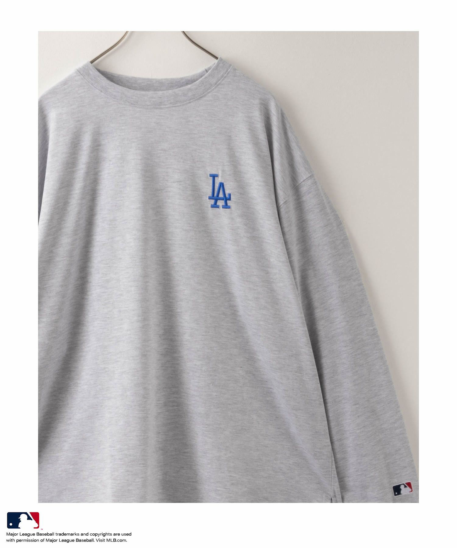 MLB ワンポイント刺繍ロングスリーブTシャツ メンズ