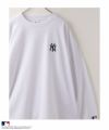 MLB ワンポイント刺繍ロングスリーブTシャツ メンズ