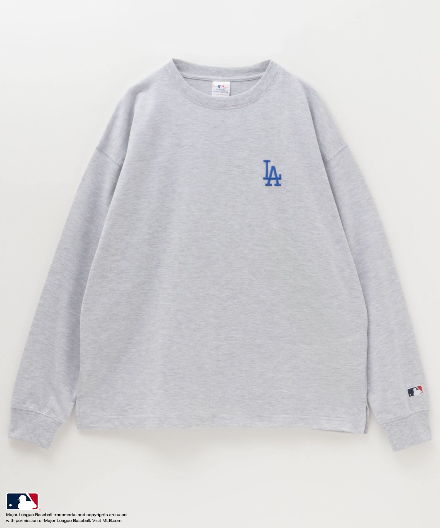 MLB ワンポイント刺繍ロングスリーブTシャツ メンズ