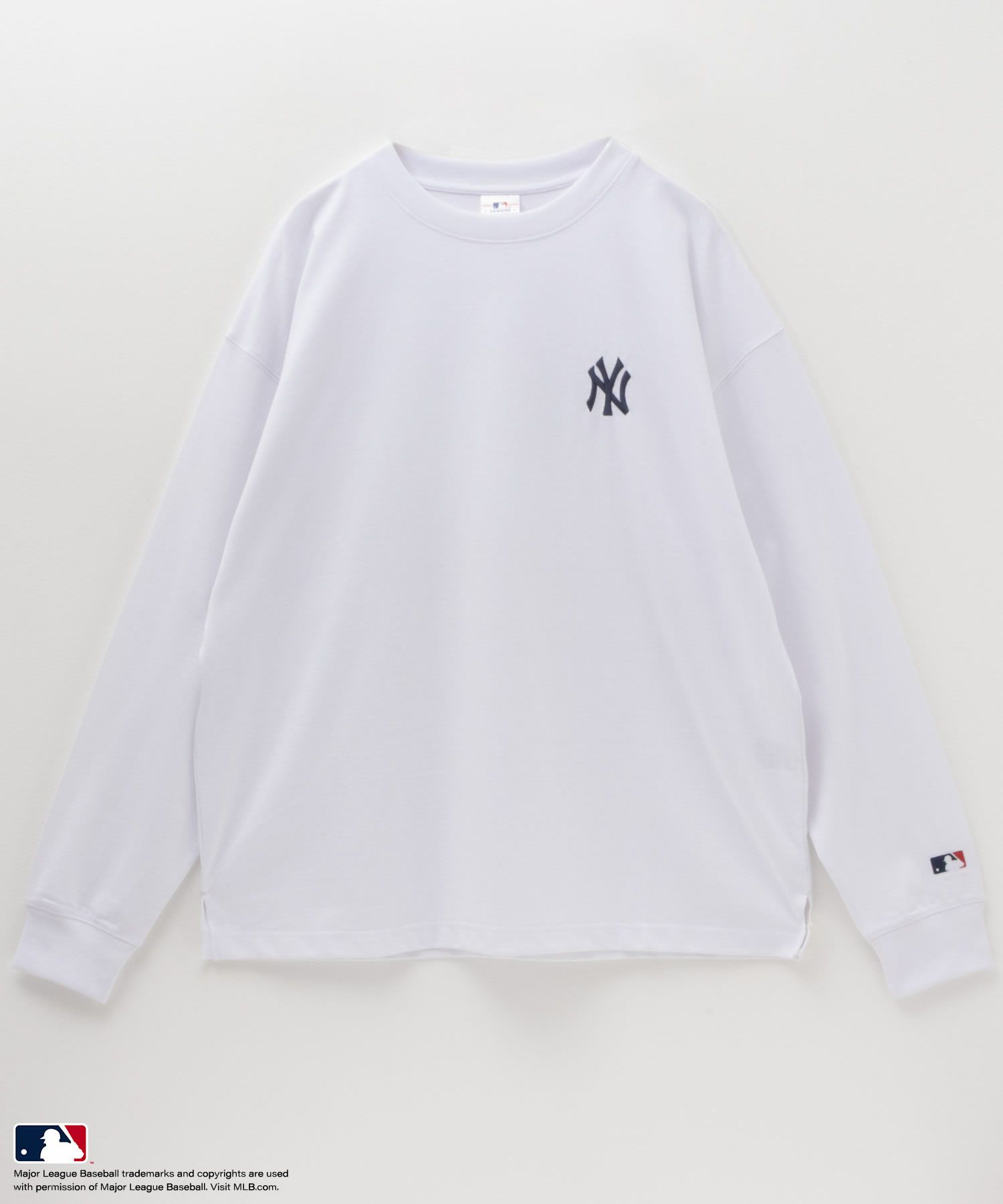 MLB ワンポイント刺繍ロングスリーブTシャツ メンズ
