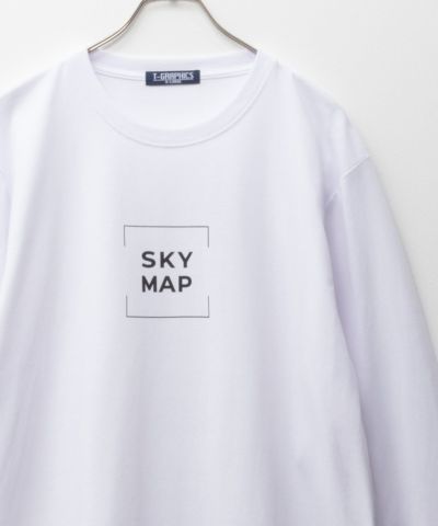 T-GRAPHICS  ロゴプリント長袖Tシャツ メンズ