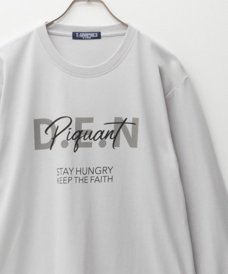 T-GRAPHICS  ロゴプリント長袖Tシャツ メンズ商品画像-2