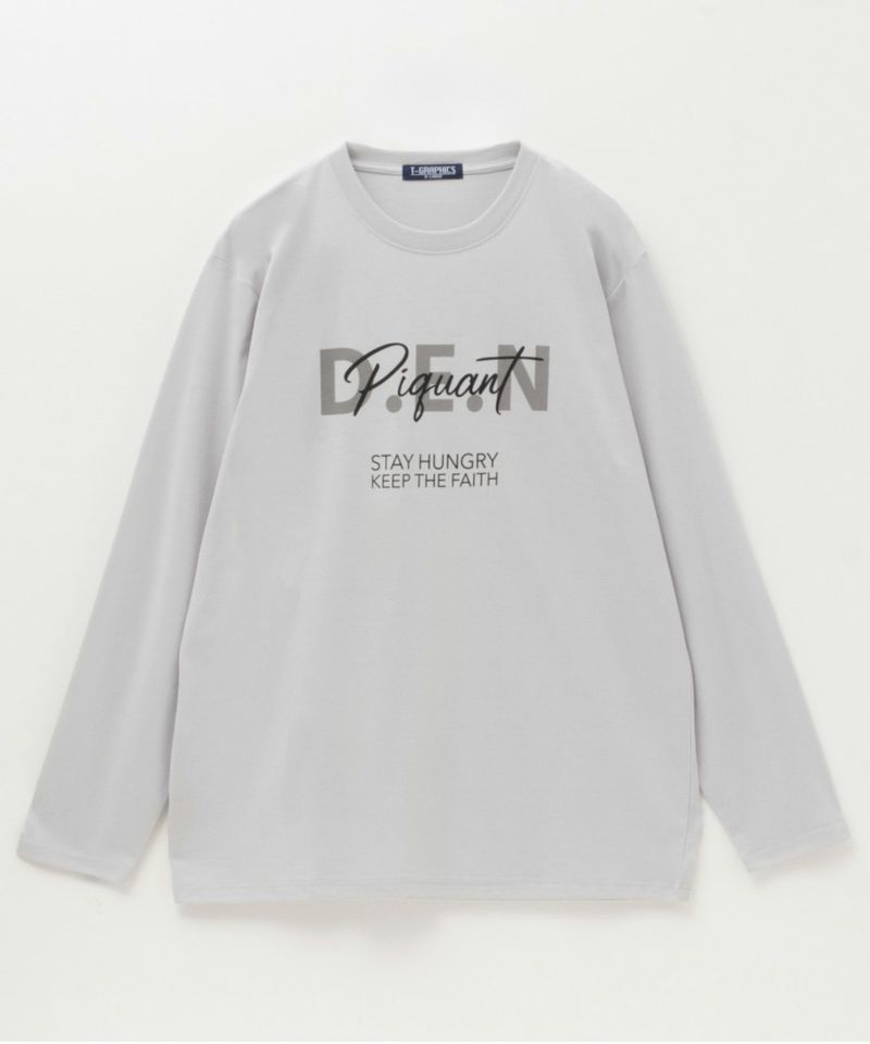 T-GRAPHICS ロゴプリント長袖Tシャツ メンズ