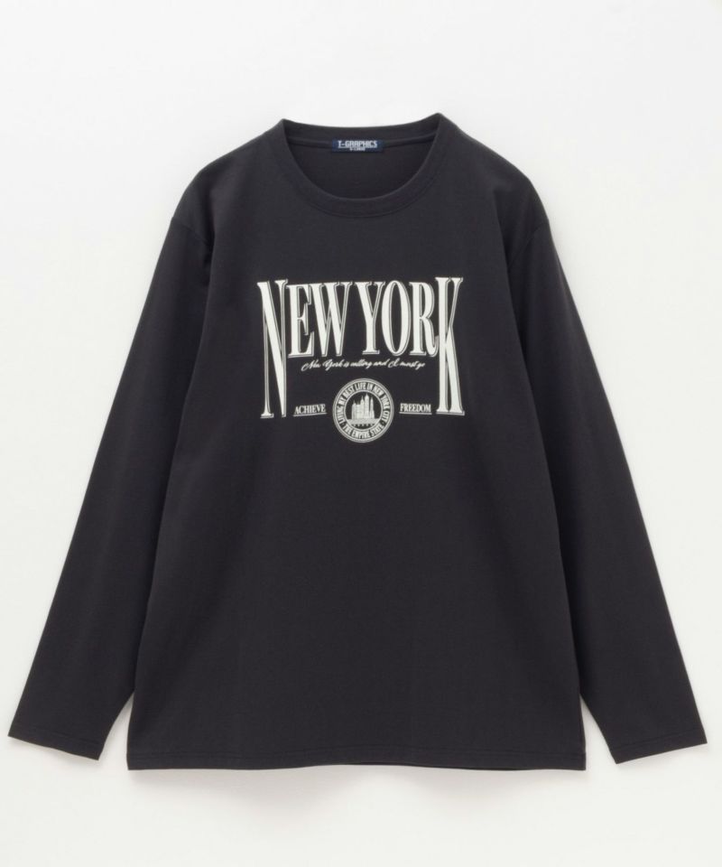 T-GRAPHICS  カレッジプリント長袖Tシャツ メンズ商品画像-7