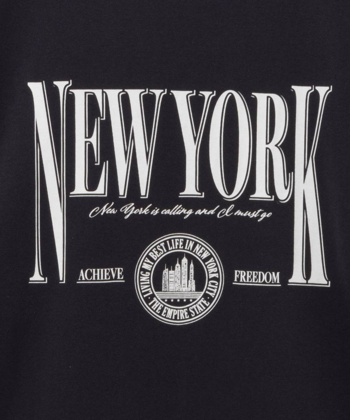 T-GRAPHICS カレッジプリント長袖Tシャツ メンズ