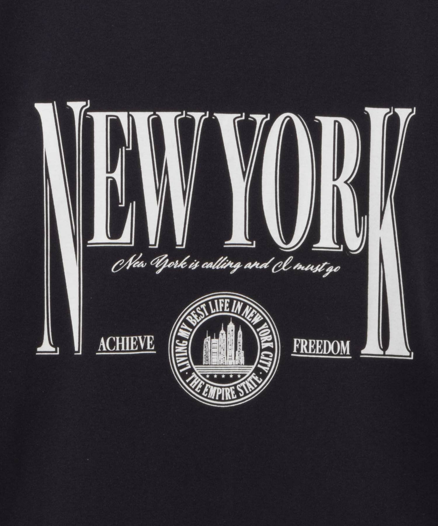 T-GRAPHICS カレッジプリント長袖Tシャツ メンズ