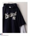 MLB フェイクレイヤードTシャツパーカー メンズ