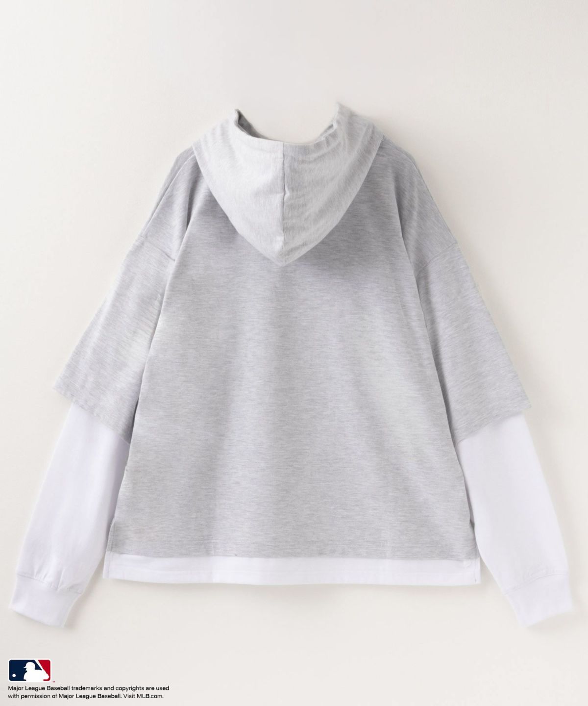 MLB フェイクレイヤードTシャツパーカー メンズ