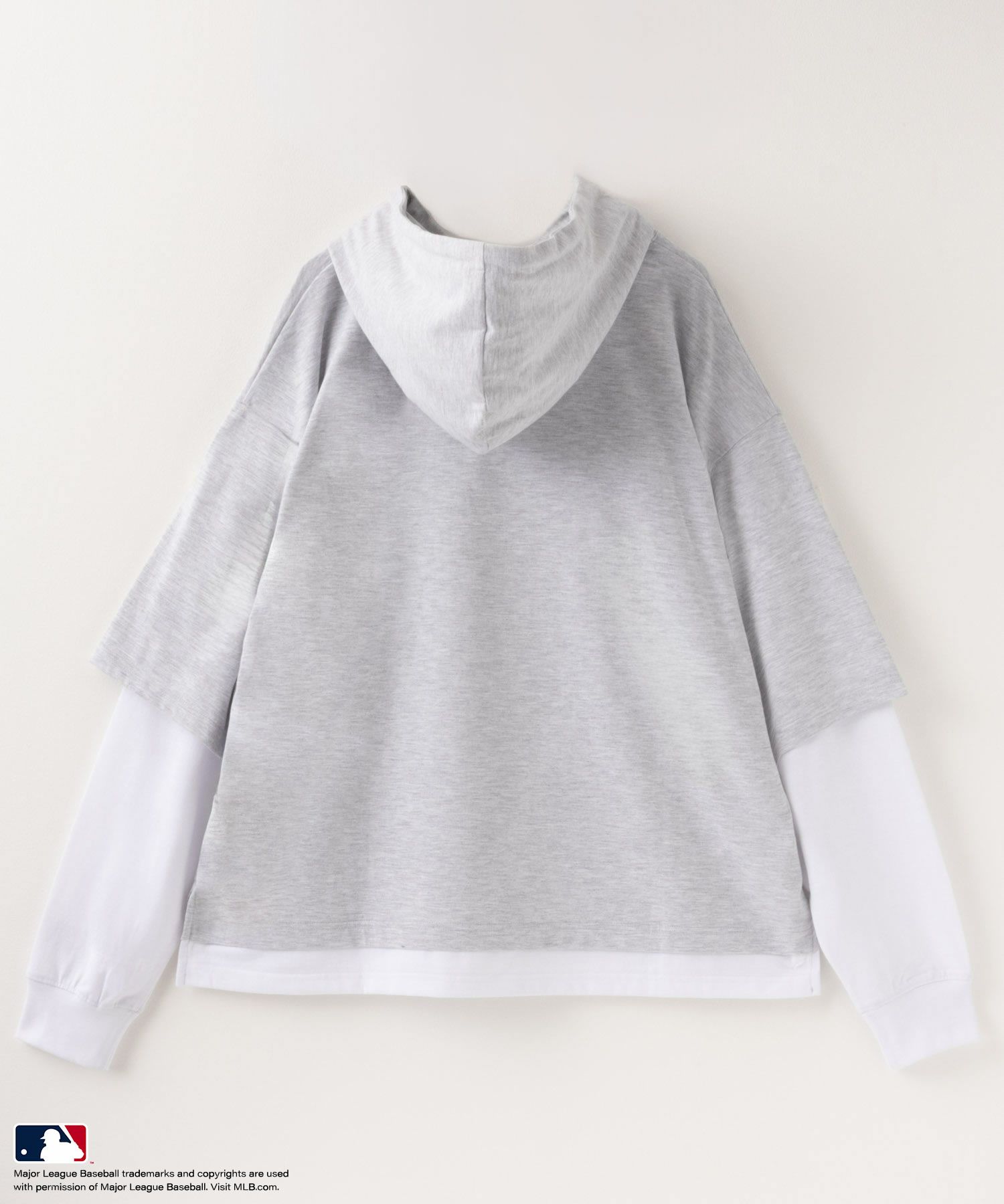 MLB  フェイクレイヤードTシャツパーカー メンズ商品サムネイル-7