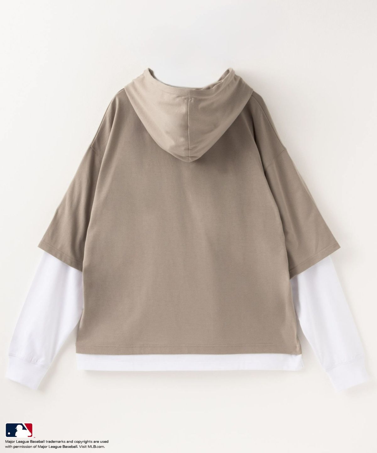 MLB フェイクレイヤードTシャツパーカー メンズ