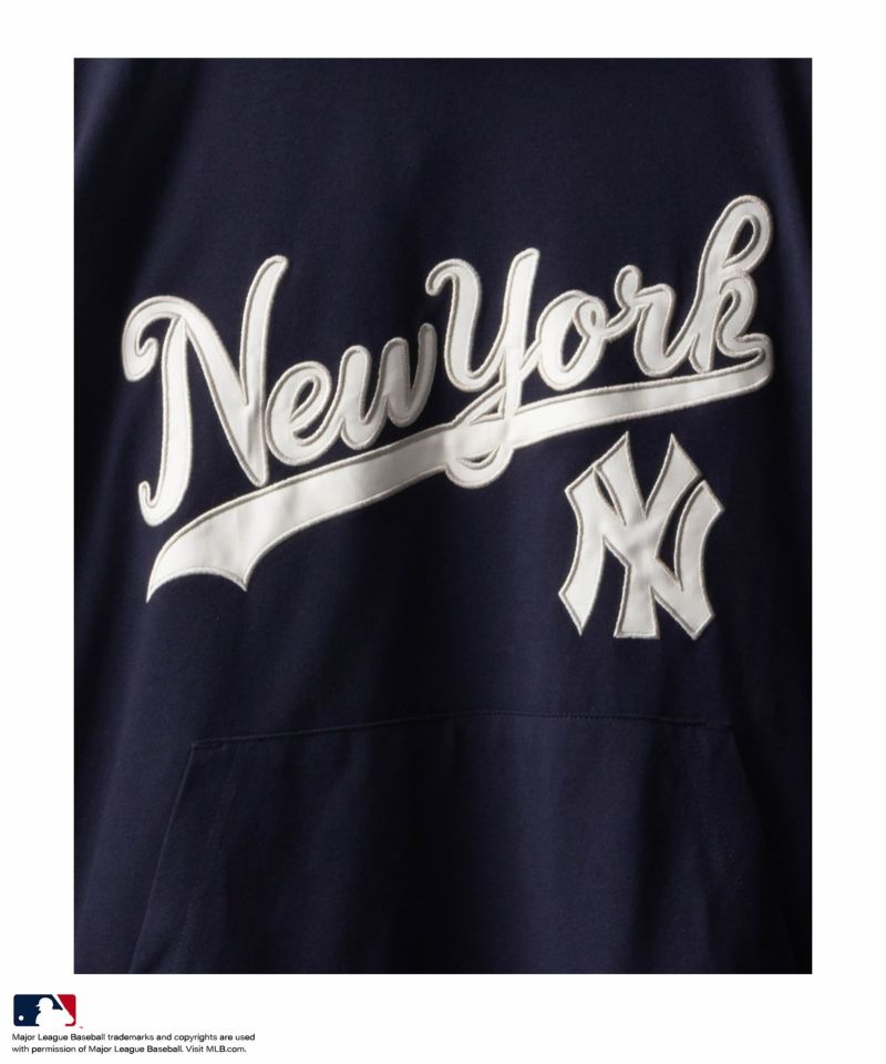別注】 MLB公式 ヤンキース フェイクレイヤードTシャツパーカー
