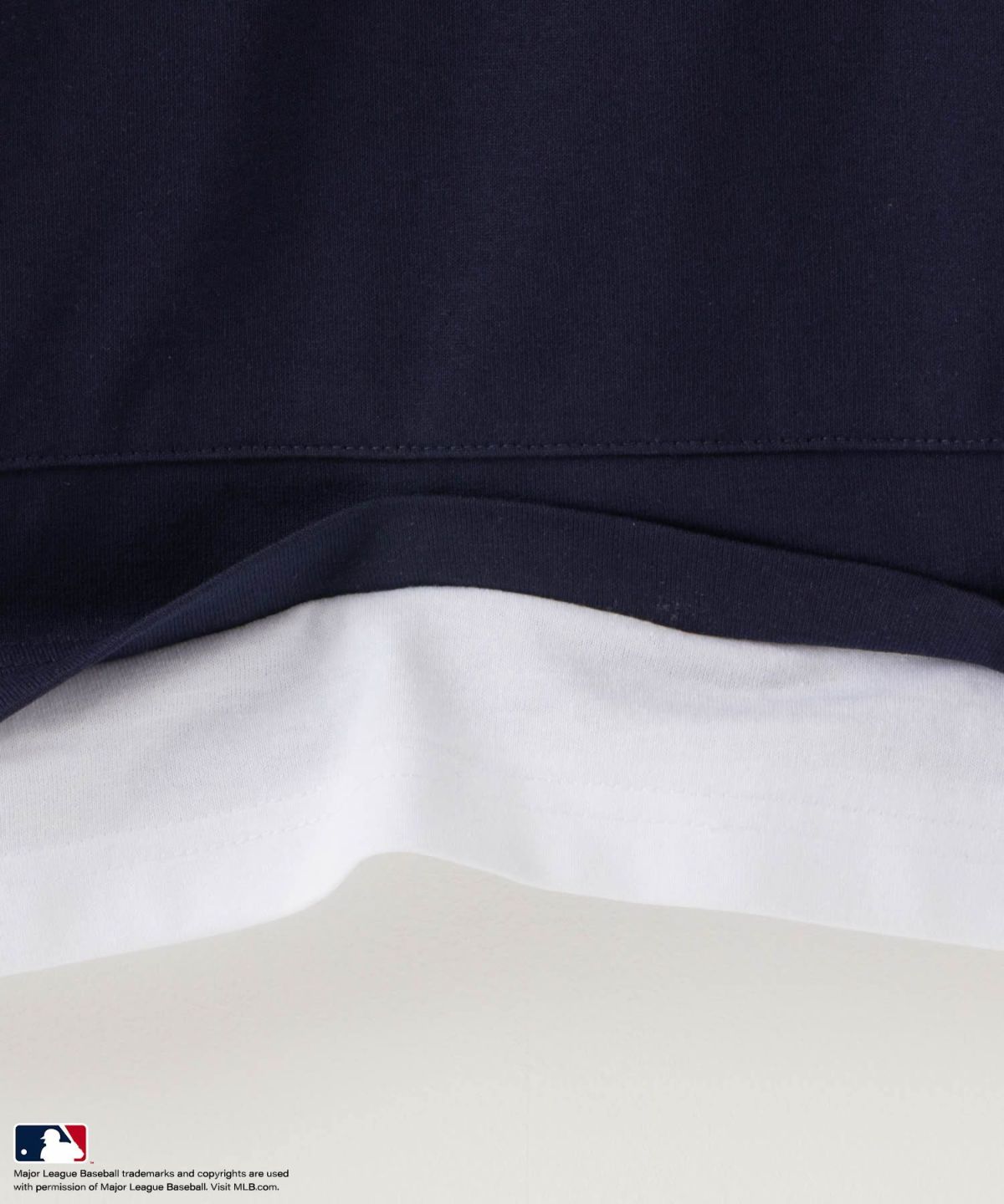 MLB フェイクレイヤードTシャツパーカー メンズ