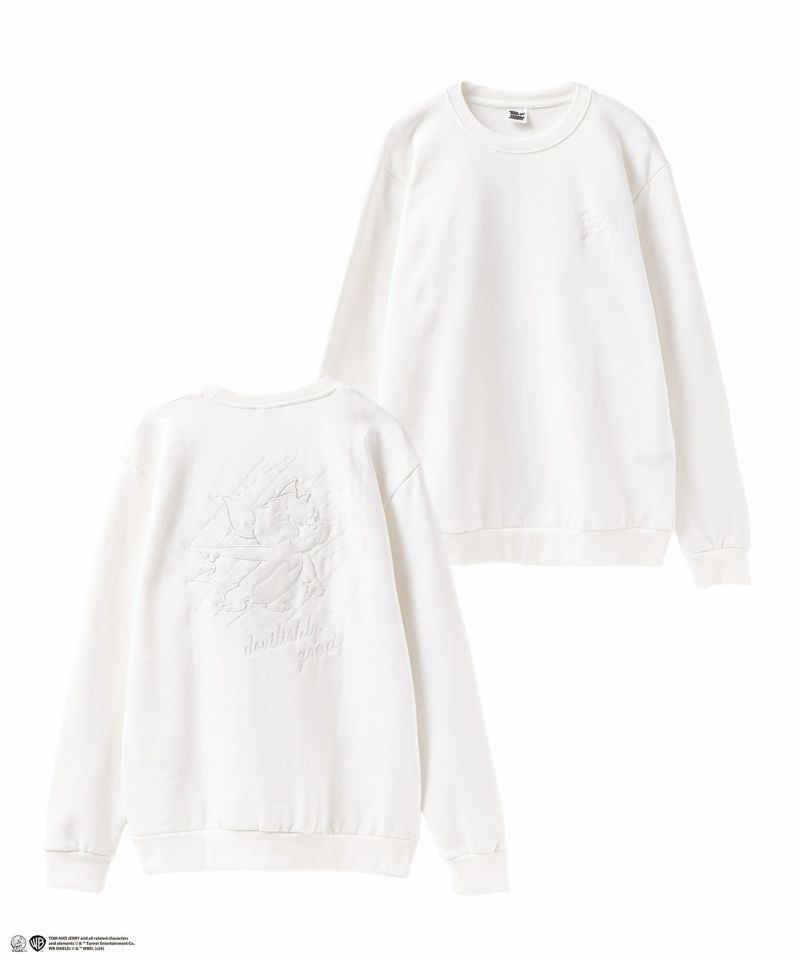 Tom and Jerry バック合皮アップリケトレーナー メンズ商品画像-2