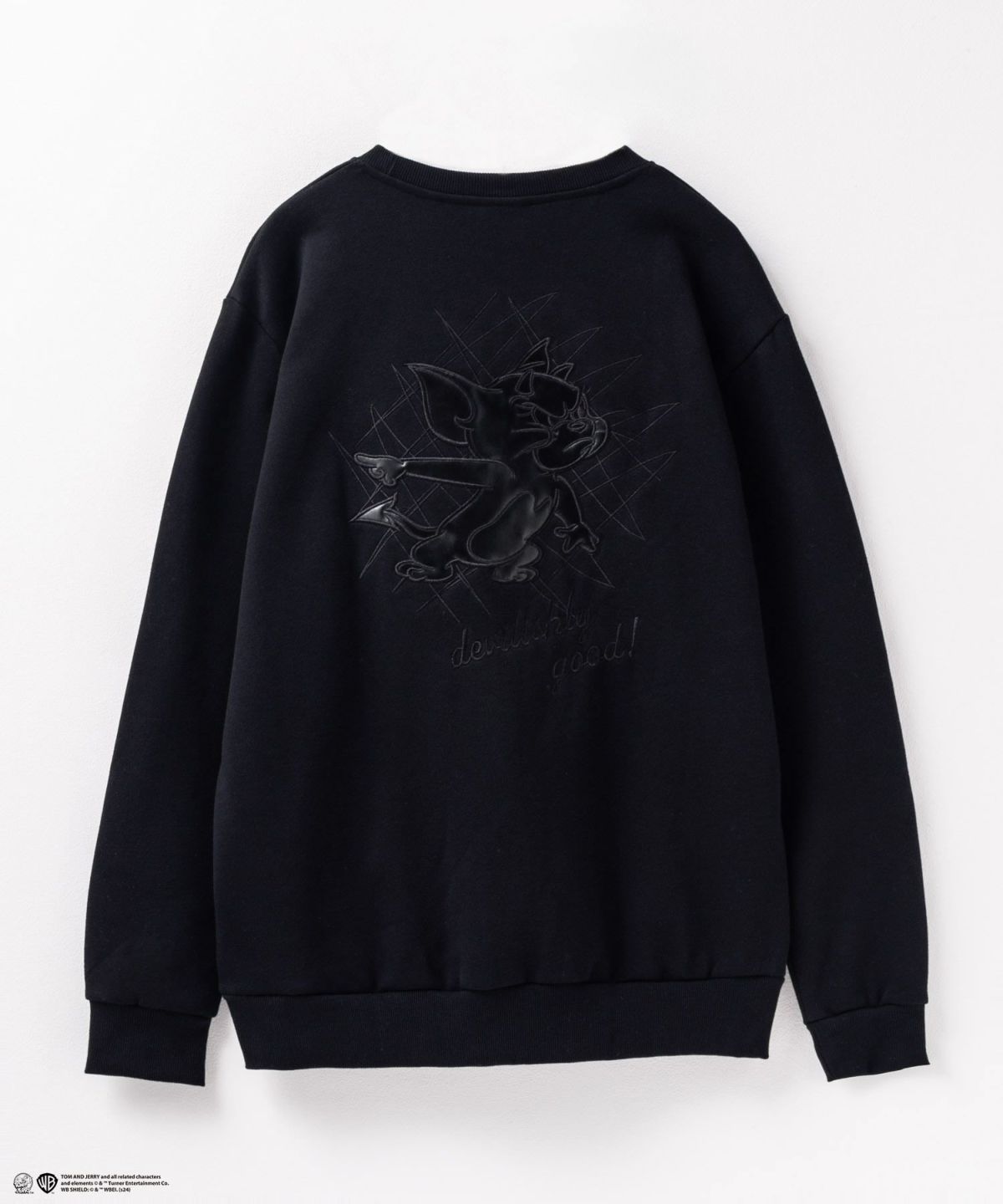 Tom and Jerry バック合皮アップリケトレーナー メンズ