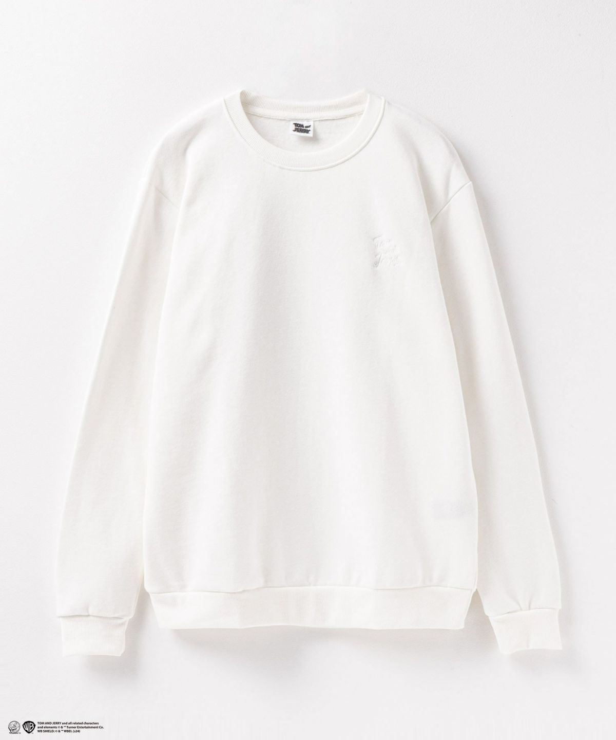 Tom and Jerry バック合皮アップリケトレーナー メンズ