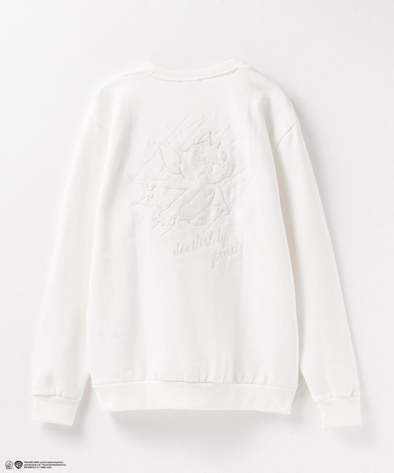 [期間限定価格]Tom and Jerry バック合皮アップリケトレーナー メンズ商品画像-6