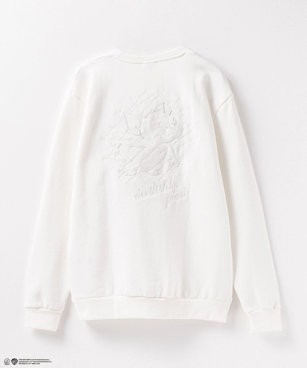 Tom and Jerry バック合皮アップリケトレーナー メンズ